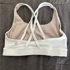 lululemon athletica White and Tan Sports Bra